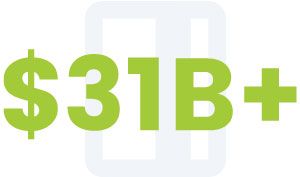 $31B+